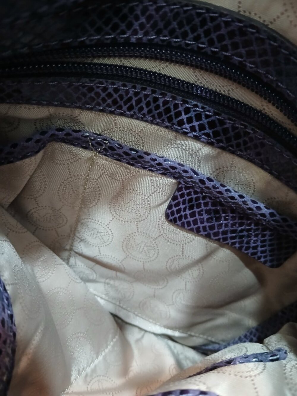 Michael Kors Purple Suede Python Bag💜 - Picture 2 of 11
